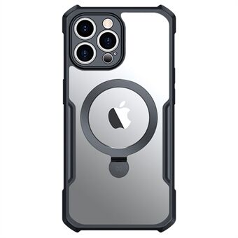 XUNDD Iskunkestävä puhelimen suojakuori iPhone 12 Pro Max 6,7 tuumalle, jalusta akryyli + TPU magneettinen matkapuhelinkotelo