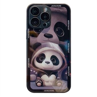 IPhone 12 Pro Max Panda Pattern -karkaistu lasi + TPU-puhelimen kotelon linssin suojapuhelimen suojakuori