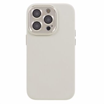 Nestemäinen silikoni+PC-puhelinkotelo iPhone 12 Pro Max 6,7 tuuman putoamisen estävällä suojus metallilla + karkaistu lasi linssisuojus