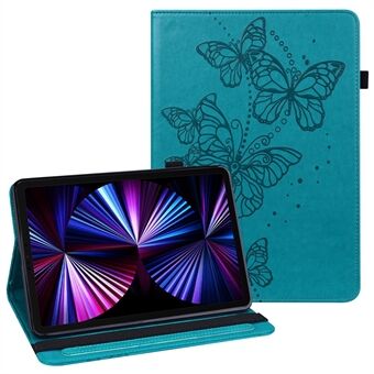 Butterflies painettu Scratch- Kestävä, hyvin suojattu putoamisen estävä tablet-kotelo Stand iPad Pro 11 tuumaa (2021) / Air (2020)