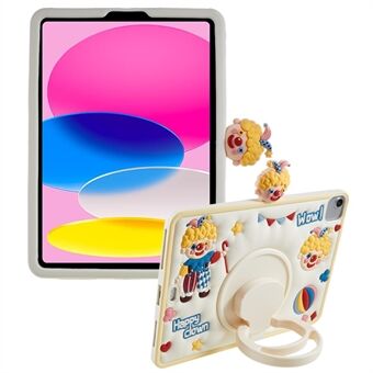 IPad Air (2020) / (2022) / iPad Pro 11 (2020) / (2021) / (2022) Pyörivä kickstand tablettikotelo PC + silikoninen Happy Clown -suojus