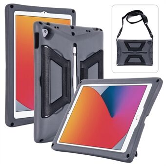 Kannettava kahva Kickstand Design EVA + PC iskunkestävä tablettikotelo olkahihnalla iPad 10.2:lle (2020) / (2019) / (2021) / iPad Air 10,5 tuumalle (2019) / iPad Pro 10,5 tuumalle (2017)