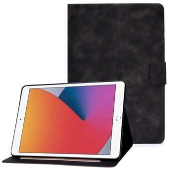 IPad 10.2 (2020) (2019) / iPad Air 10,5 tuuman (2019) Calf Textured Leather Tablet Case Korttitelineen säädettävä Stand suojakuori