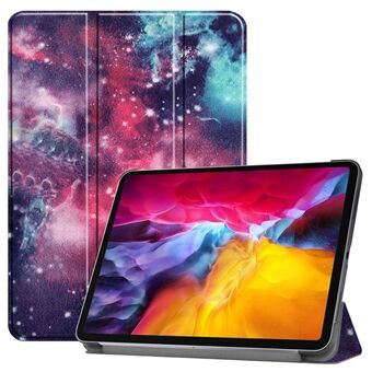 Kuviotulostus Kolminkertainen Stand PU-nahkainen tabletin suojus Smart Case kynäpaikalla Apple iPad Pro 11-tuumainen (2021)