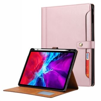 TPU + PU-nahkainen Auto Wake / Sleep Tablet Case Pen Slot Stand Lompakon suojus iPad Pro 11-tuumainen (2021)