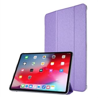 Silk Texture kolminkertainen Stand PU-nahkainen tablettikotelo Smart Case -kuori iPad Pro 12,9 tuumaa (2021)