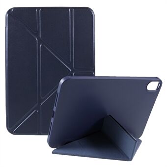 Folio Stand muotoutuva silikoni + PU-nahkainen Smart Tablet -suojus automaattisella herätyksellä / lepotilalla iPad minille (2021)