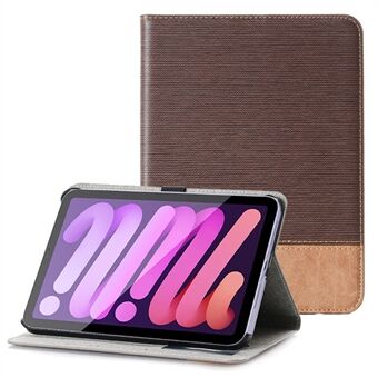 Täysi suojaus Cross Texture Splicing Color PU-nahkainen Smart Wallet -tablettikotelo iPad Stand (2021)