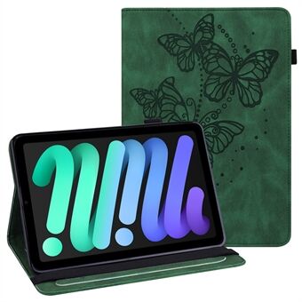 Imprinting Butterflies Auto Wake / Sleep Stand tabletin nahkakotelo korttitelineellä iPad minille (2021)