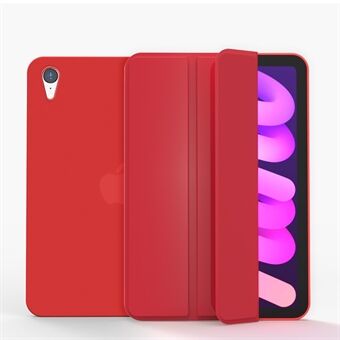 Kolminkertainen Stand Design Pudotuksenkestävä PU-nahkakuori, sisäinen TPU-tabletin kotelo iPad minille (2021)