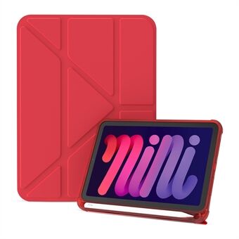 Auto Wake / Sleep Origami Stand PU nahkainen suojaava tabletin kotelo iPad minille (2021)
