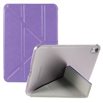 Silk Texture Origami Stand PU-nahkakuori + kova PC-takapaneeli tabletin suojakuori iPad minille (2021)