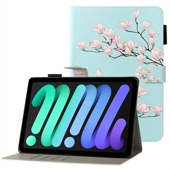 Tyylikäs kuviopainattu magneettikiinnityslompakko Design Anti-drop tabletin kotelon kansi iPad minille (2021)