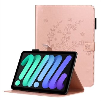 Plum Blossom Printing Stand Wallet PU-nahkainen tabletin suojakuori iPad minille (2021)