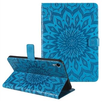 Auringonkukkapainettu magneettilukko Folio Flip Stand Design Nahkainen tabletin kotelo iPad minille (2021)