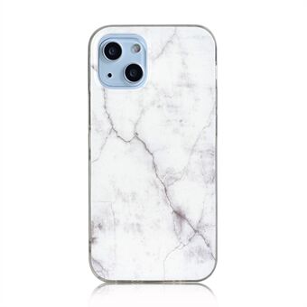 Ohut marmorikuvioinen IMD Design Scratch TPU-puhelimen kansi iPhone 13 6,1 tuumalle