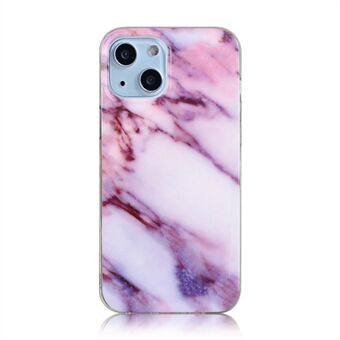 Marble Texture Frosted IMD-sarjan Scratch ohut TPU-takakuori iPhone 13 6,1 tuumalle