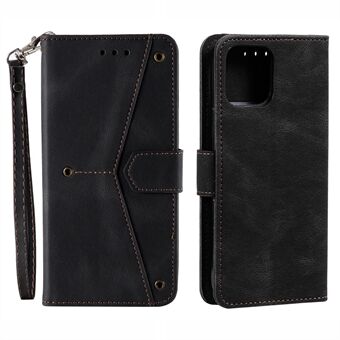 PU-nahkainen lompakkopuhelinkotelo Rivet Decor Cover Stand suojakuori iPhone 13 6,1 tuumalle
