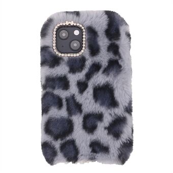 Fuzzy Leopard Pattern Pehmeä TPU-puhelinkotelon suojakuori iPhone 13:lle 6,1 tuumaa