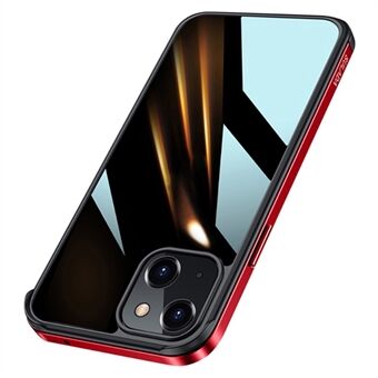 SULADA Minrui -sarjan galvanoitu metallipuskuri High Transparency PC -hybridikotelo iPhone 13 6,1 tuumalle