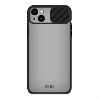 MOFI Shield -sarjan liukuva kameran kansi Design Anti-peep läpikuultava matta takaosa PC + silikonipuhelinsuoja iPhone 13 6,1 tuumalle