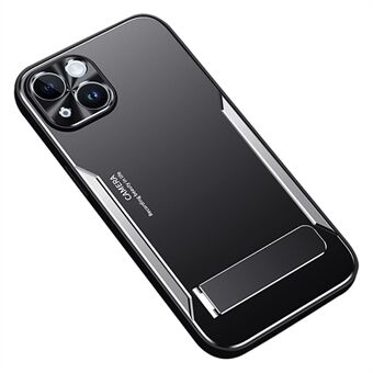 IPhone 13:lle 6,1 tuuman TPU+alumiiniseoksesta pudotuksenestokuori, piilotettu tukijalustan puhelinkotelo