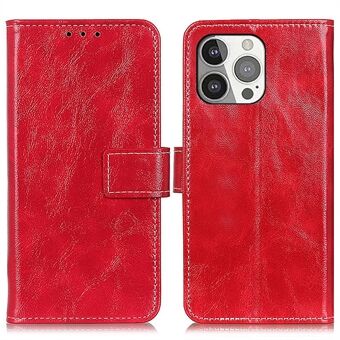 Crazy Horse Texture Vintage Style Wallet PU-nahkainen puhelimen Pro iPhone 13 pro - Red