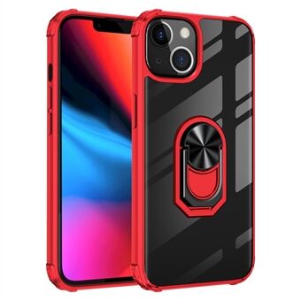 Ring Holder Kickstand PC + TPU Hybrid Case iPhone 13 Pro - Red
