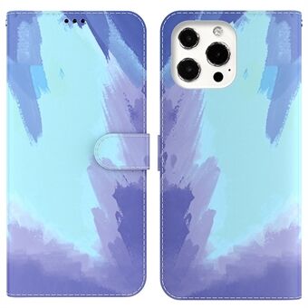 Watercolour Series PU-nahkainen lompakko Magneettinen Flip Stand Suojakotelo iPhone 13 Pro 6,1 tuumaa