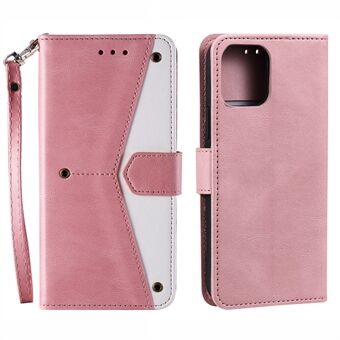 PU-nahkainen lompakkopuhelinkotelo Rivet Decor Cover Stand kotelon suoja iPhone 13 Pro 6,1 tuumalle