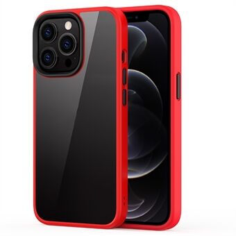 Kova PC + Soft TPU -hybridikotelo Iskunkestävä matkapuhelimen takakannen suoja iPhone 13 Pro - Red