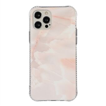 Marble Pattern Glitter TPU + akryyliyhdistelmäkotelo puhelimen kuori iPhone 13 Pro 6,1 tuumaa