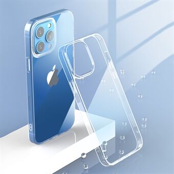 MOCOLO K06 läpinäkyvä putoamisen estävä pehmeä TPU + karkaistu lasi hybridi kuori iPhone 13 Pro 6,1 tuumalle