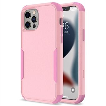 3 in 1 Irrotettava matkapuhelimen Scratch suoja Iskunkestävä kansi Pölynkestävä TPU + PC-puhelinkotelo iPhone 13 - Pink