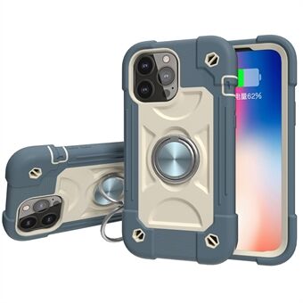 3-in-1 Phone Case PC + silikoni monivärisellä 3-kerroksisella pudotussuojalla Airbags Design iPhone 13 Pro 6,1 tuumalle