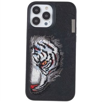 NIMMY Valiant Series for iPhone 13 Pro 6.1 inch PU Leather + PC + TPU Embroidery Phone Case Drop-proof Cover