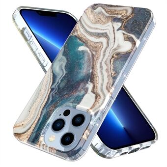 IPhone 13 Pro 6,1 tuuman GW18 IMD Marble Pattern -pudotuskestävälle PC+TPU-kotelon suojakuorelle