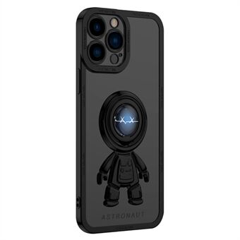 YOOBAO TPU -puhelinkotelo iPhone 13 Pro 6,1 tuuman Planet Lightning Spaceman -puhelimen suojustelineen autoon kiinnitettävä metallilevy