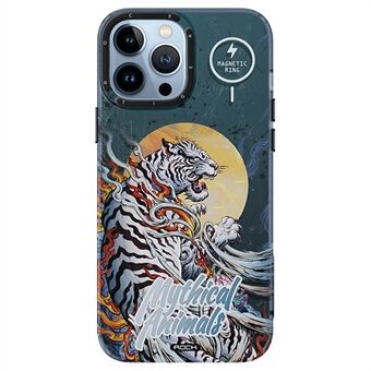 ROCK Mythical Animals InShare Magnetic Series iPhone 13 Pro 6,1 tuuman IMD Case Animal Pattern PET+TPU Iskunkestävä suojakuori