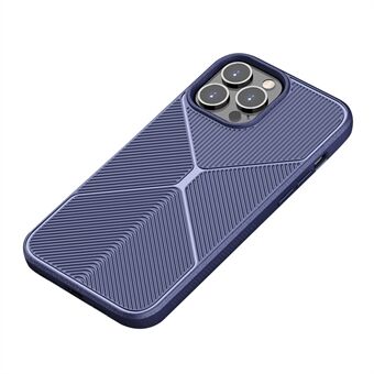 VISEAON iPhone 13 Pro :lle 6,1 tuuman putoamaton turvatyyny Design TPU suojakotelo, X Design liukastumista estävät nauhat matta puhelimen suojus
