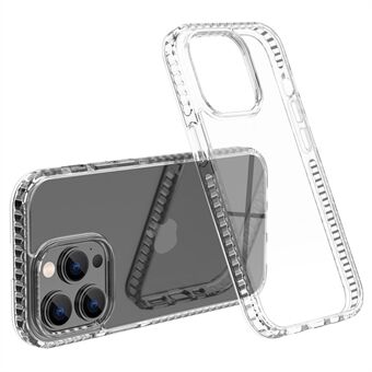 Muovi+TPU kristallinkirkas puhelinkuori iPhone 13 Pro 6,1 tuumaa, liukumaton iskunkestävä HD läpinäkyvä puhelinkotelo