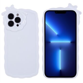 Tasavalkoinen TPU-puhelinkotelo iPhone 13 Pro 6,1 tuumaa, kiiltävä pinta suojaava takakansi, jossa 3D-sarjakuva Monster Design