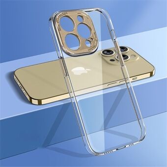 IPhone 13 Pro 6,1 tuuman kristallinkirkas puhelimen suojakuori, kameran suojakehys, kova PC-takakotelo