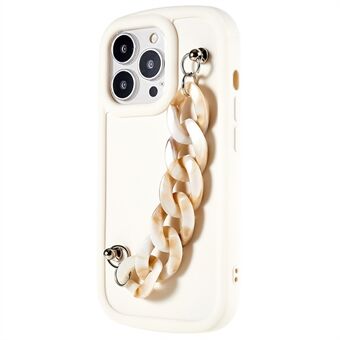 TPU-puhelinkotelo iPhone 13 Pro 6,1 tuuman pehmeä matta sormenjälkiä estävä takakuori ketjurannekkeella