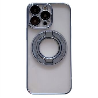 IPhone 13 Pro: lle, joka on yhteensopiva MagSafe Clear PC Phone -kuoren kanssa, galvanoitu jalustan suojus linssikalvolla
