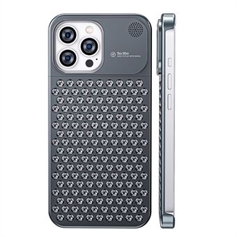 Lämmönpoistokotelo iPhone 13 Pro , ontto reikä alumiiniseos + silikoni puhelimen kansi