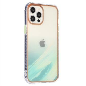 Starry marmorikuviopainatus akryyli + TPU puhelimen takakuori iPhone 13 minille 5,4 tuumaa