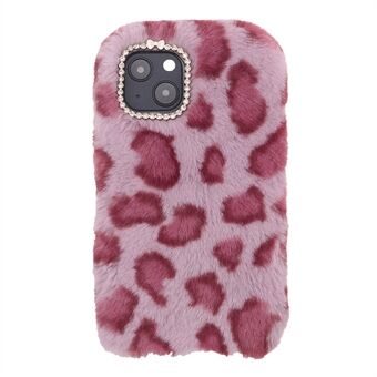 Fluffy Leopard Soft TPU -puhelimen takakuoren kuori iPhone 13 minille 5,4 tuumaa