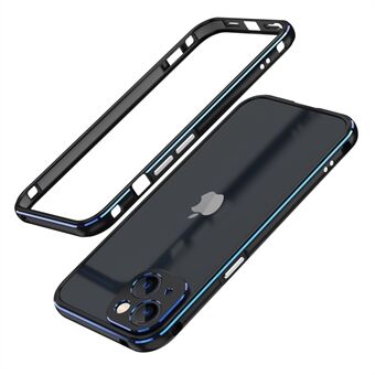Kontrastivärinen suojapuskuri putoamisen estävä ja iskunkestävä ruuvattava metallirunkoinen puhelinkotelo kameran linssisuojalla iPhone 13 mini 5,4 tuumalle