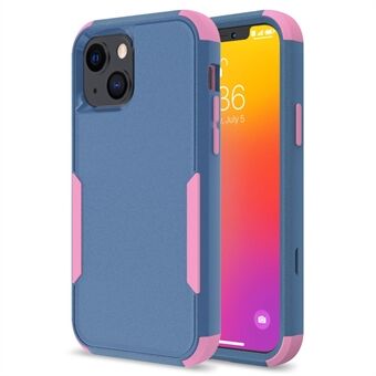 3 in 1 irrotettava matkapuhelimen kansi Iskunkestävä Scratch TPU + PC-puhelinkotelo iPhone 13 minille - Sapphire/Pink
